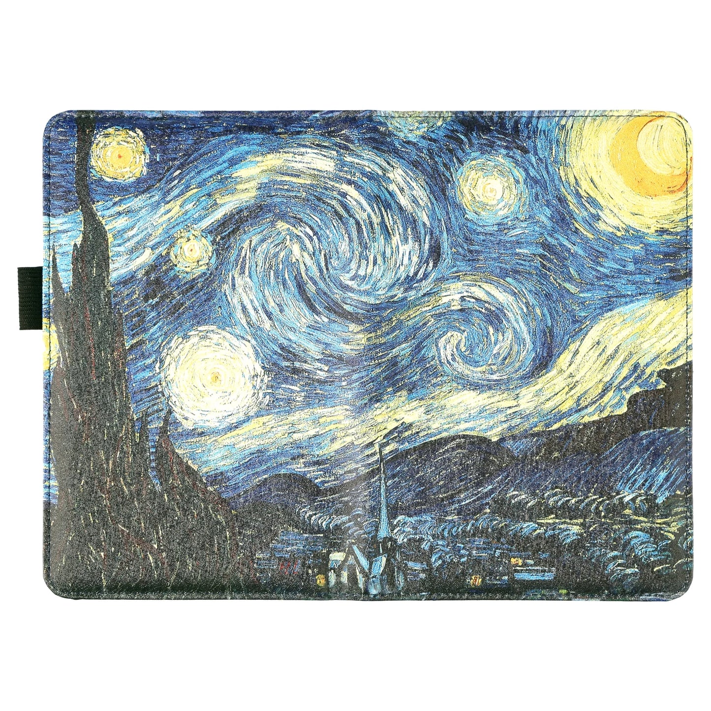 Blue Server Book for Waitress, Waiter Serving Book Checkbook Wallet, Waitress Accessories, Guest Checks Books Holder (Van Gogh, Starry Night)