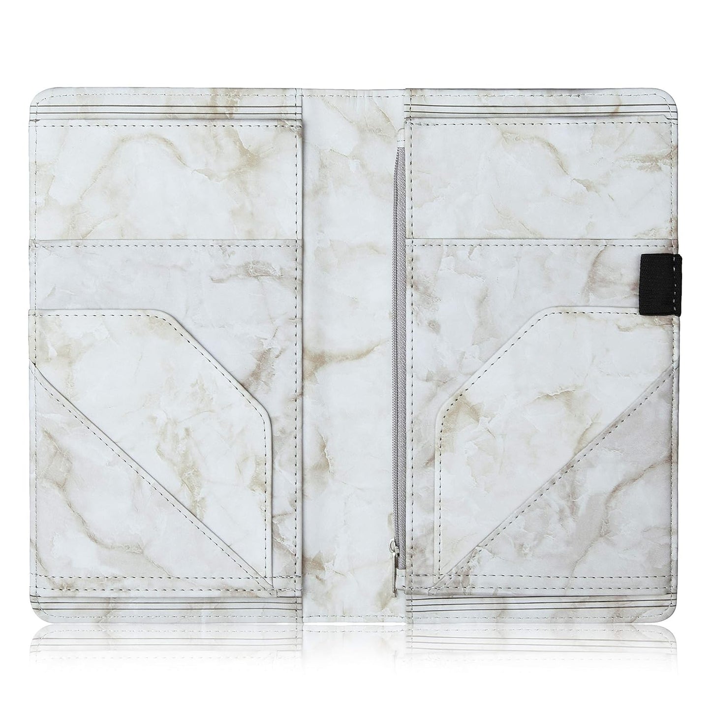 Server Books for Waitress, Restaurant Guest Check Organizer,  Waitress Book with Zipper High Volume Pocket and Magnetic Closure, Presenters Card Holder for Waiter, Bartender (2022 Marble Gary)