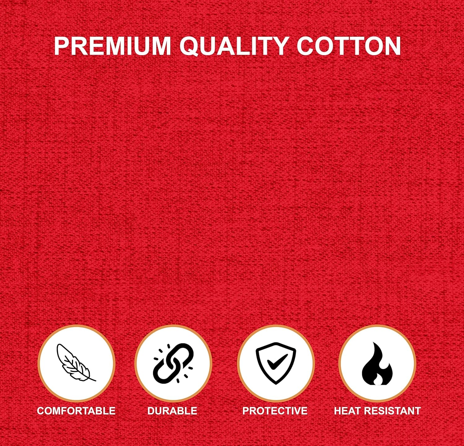 Professional Cotton Apron Hair Cutting Hairdressing Barber Apron Chef Apron for Men Women (Red)