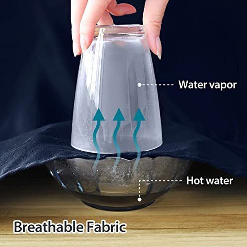 Long Server Apron Black with 3 Pockets Bistro 1 Pack(34X28 Inches) Navy Blue