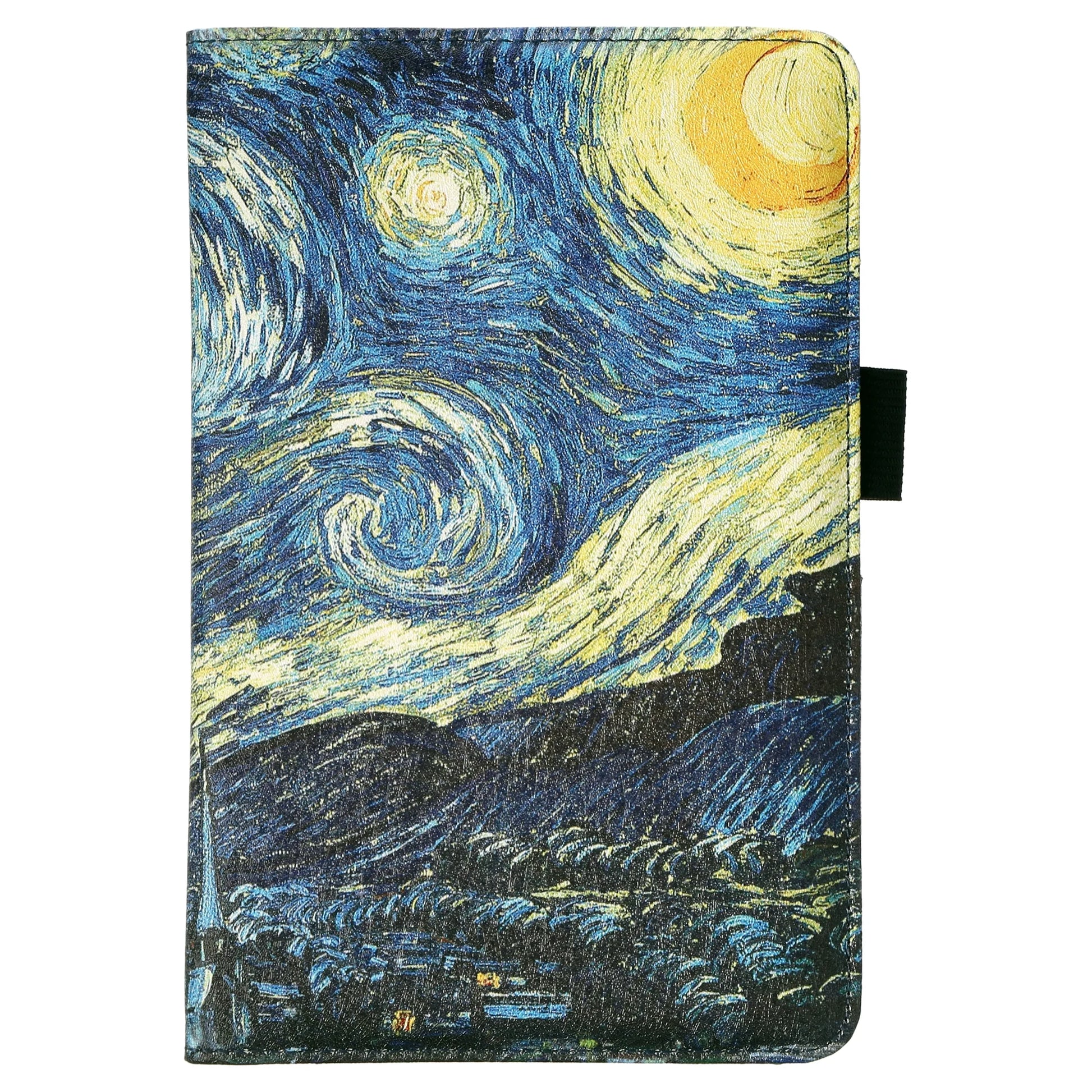 Blue Server Book for Waitress, Waiter Serving Book Checkbook Wallet, Waitress Accessories, Guest Checks Books Holder (Van Gogh, Starry Night)