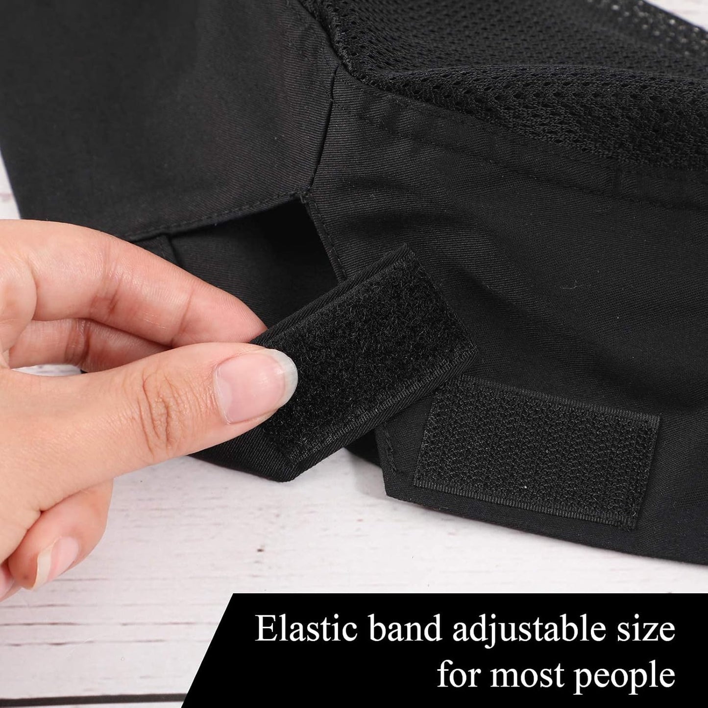 Unisex Chef Hats for Men Women Adult Adjustable Chef Beanie Caps with Breathable Mesh Top for Kitchen Cooking