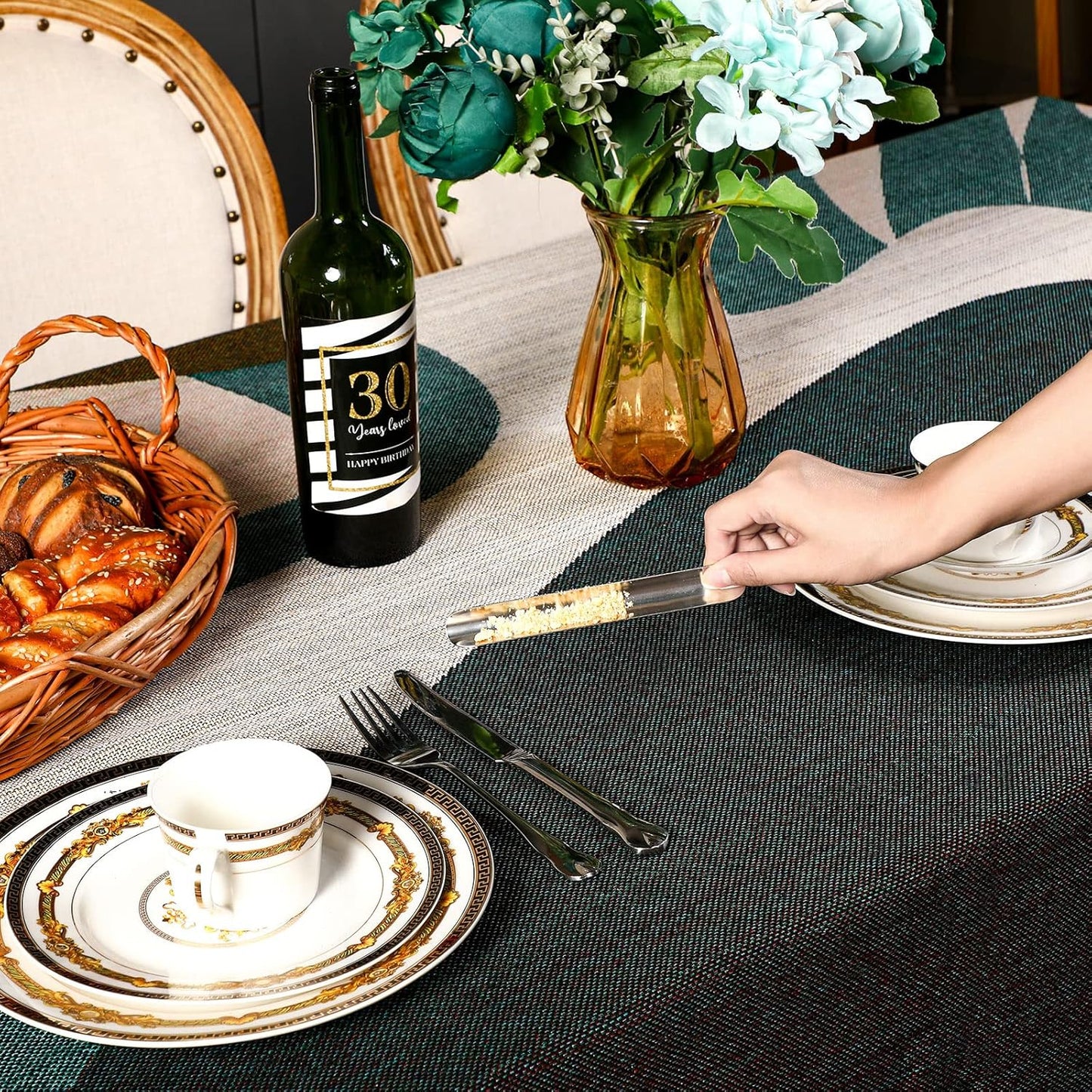 Crumbers for Servers, Table Crumb Sweepers Bread Cleaner Stainless Steel Table Crumbers for Tablecloth in Restaurants and Homes, Servers, Waiters, Waitresses Tool Accessories(Silver,20)