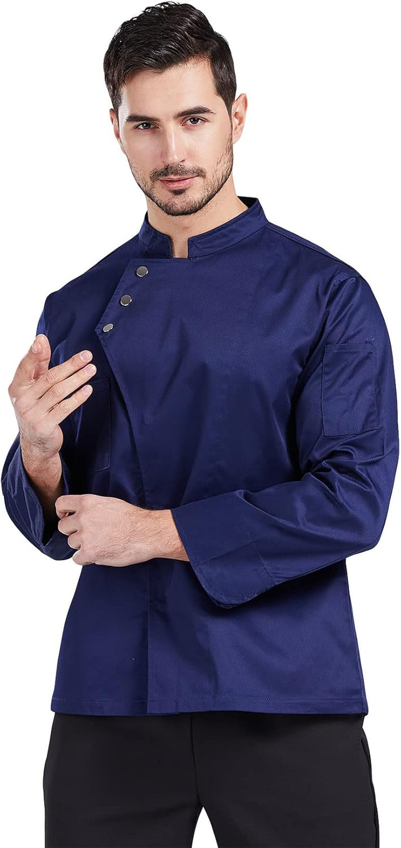 Unisex Chef Coat Men'S Long Sleeve Chef Jacket Restaurant Kitchen Cooking Chef Uniform CFM0057