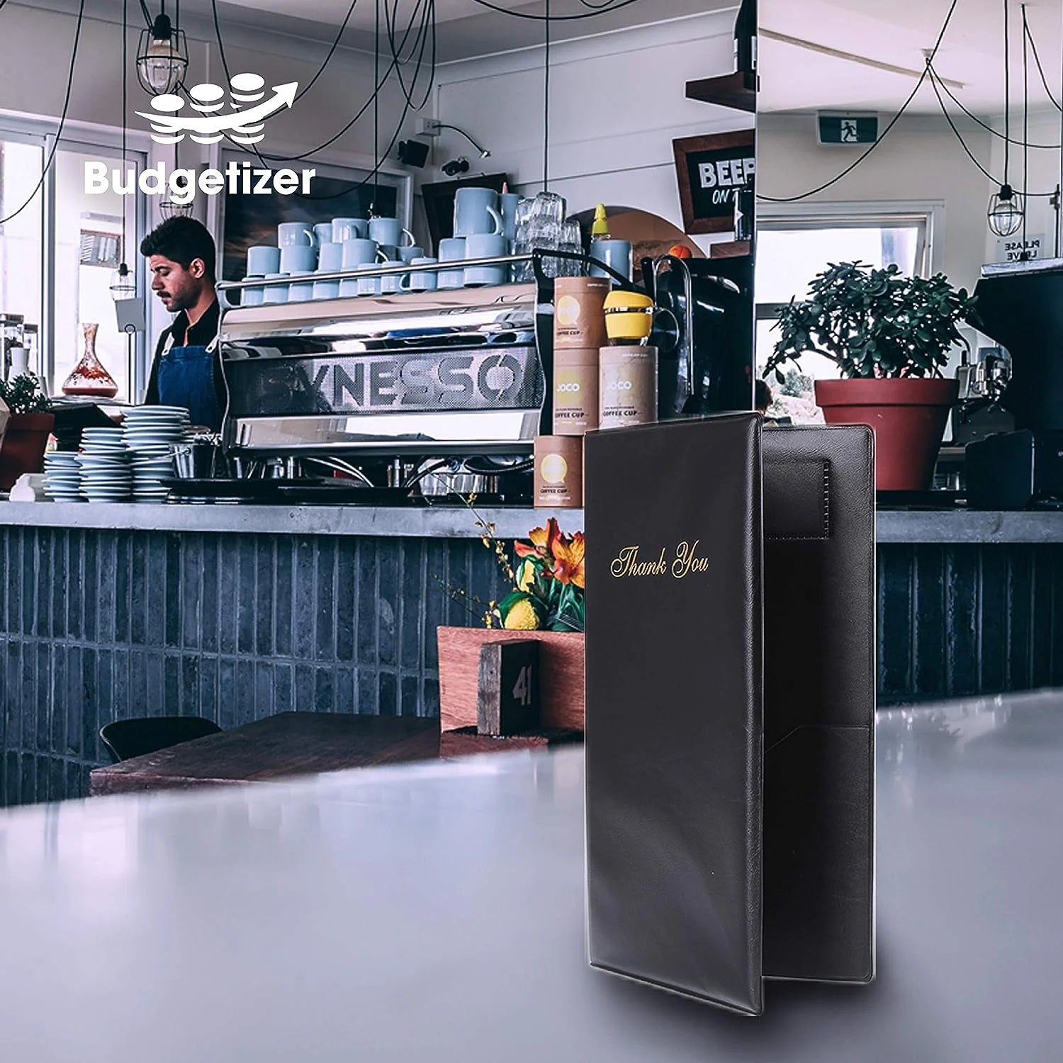 Check Presenters for Restaurants - 2 Pack Guest Check Books for Servers – Check Holder – Check Book